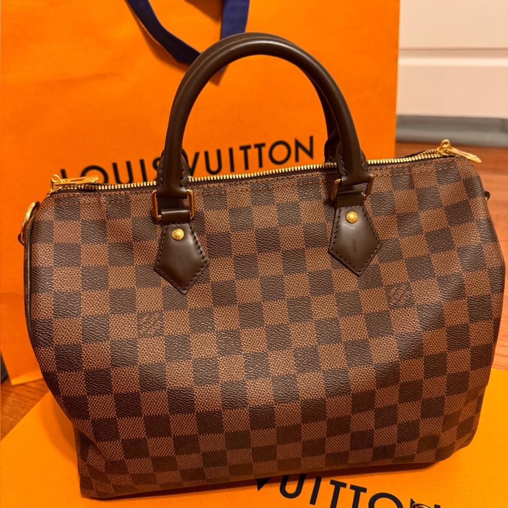 Louis Vuitton Speedy Bandouliere 30 in Damier Ebene